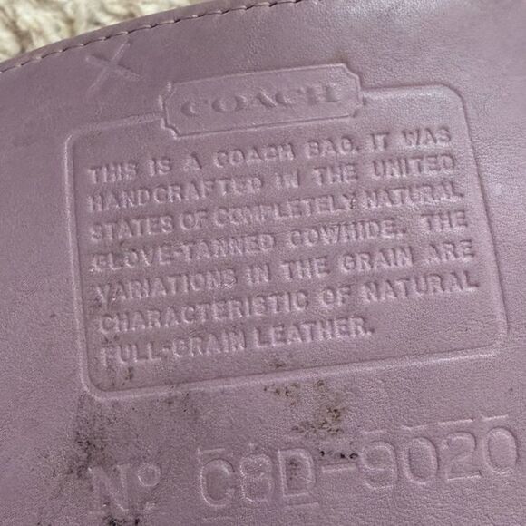 Coach Vintage Ergo Mini 9020 Zip Shoulder Bag in Lavender RARE - Picture 12 of 15